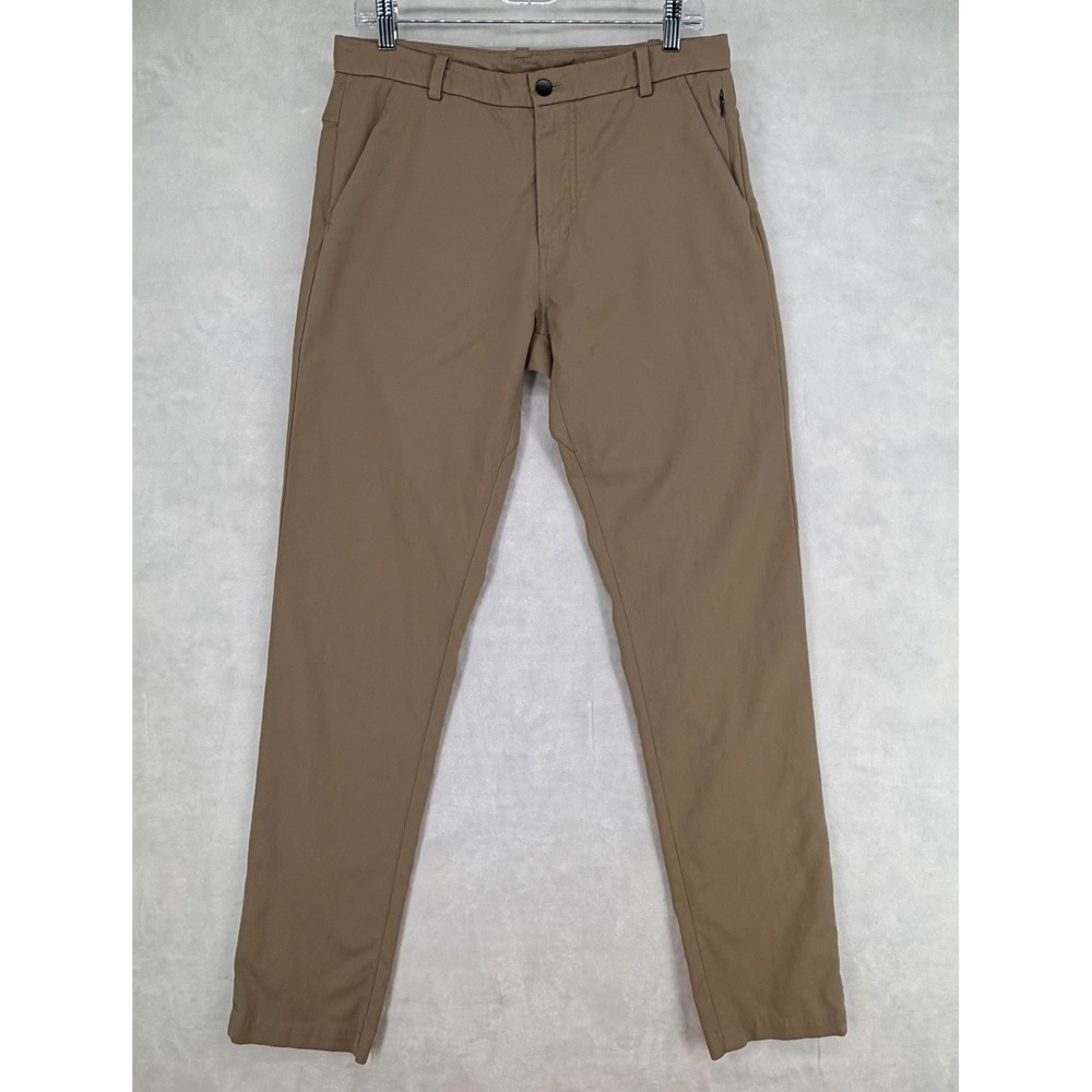 Lululemon Commission Pant Classic Tan Khaki Chino Pants Mens 32 x 32